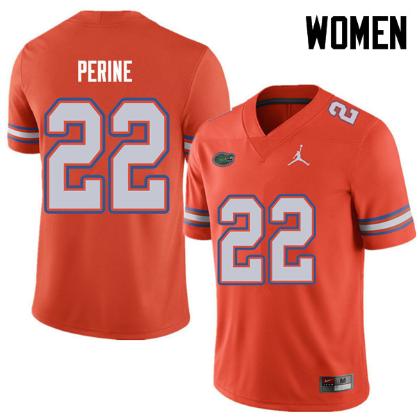 Jordan Brand Women #22 Lamical Perine Florida Gators College Football Jerseys Sale-Orange - Click Image to Close